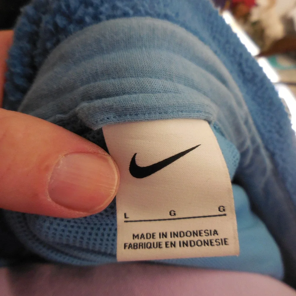 Nike LeBron James Premium Sherpa Fleece Jacket Blue Palm Crown DA6707-469 Mens L